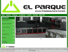 Tablet Screenshot of elparqueelectrodomesticos.com